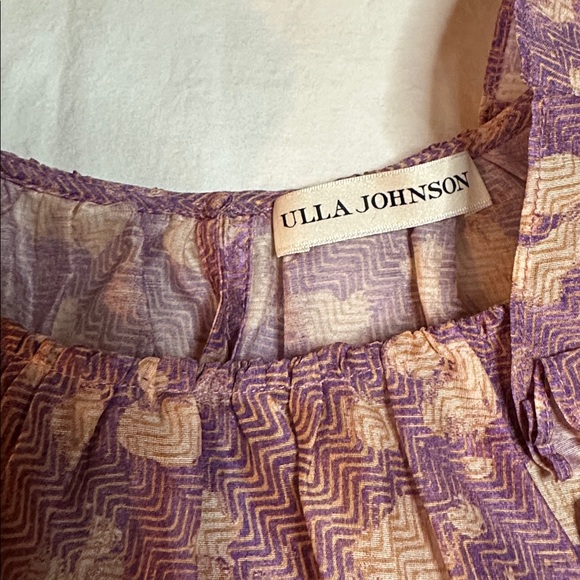 Ulla Johnson Manon Top in Lavender Handprint Dot Size 4 - Picture 7 of 10